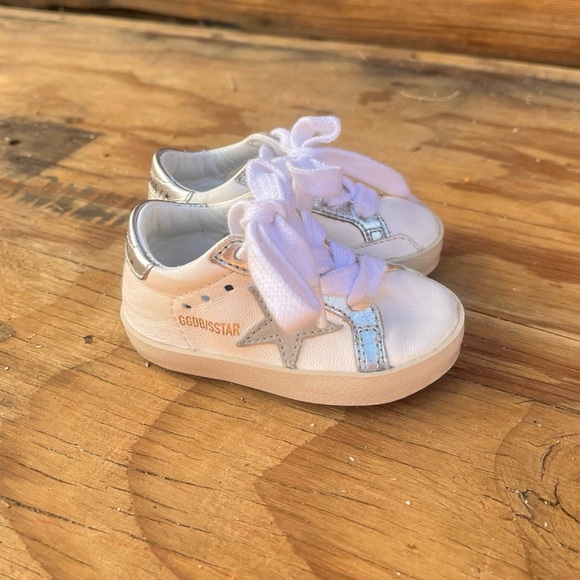 Golden Goose Other - GOLDEN GOOSE | Baby Leather Lace Up Sneakers 17 US 2